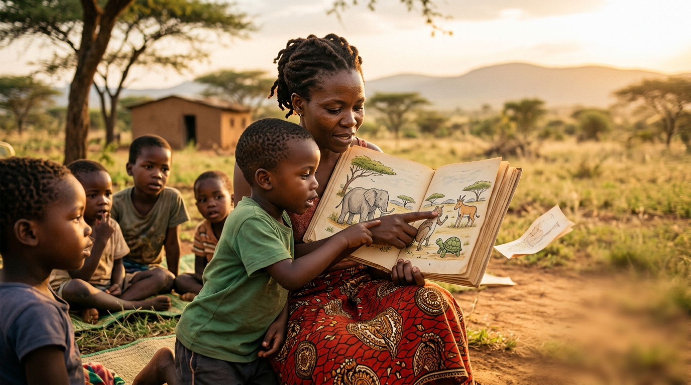 5 cuentos tradicionales de África que enseñan valores a los niños 🌍