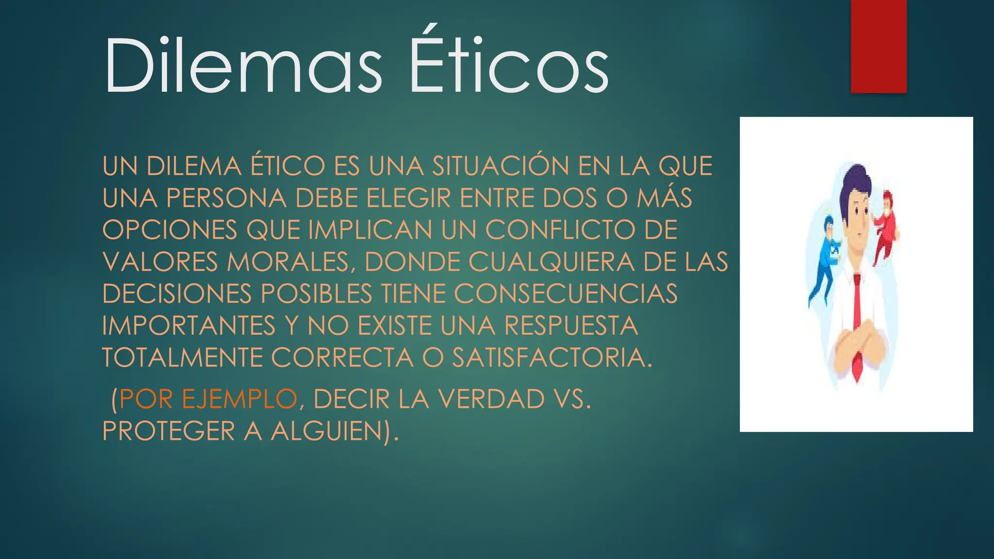Introduce un dilema ético suave