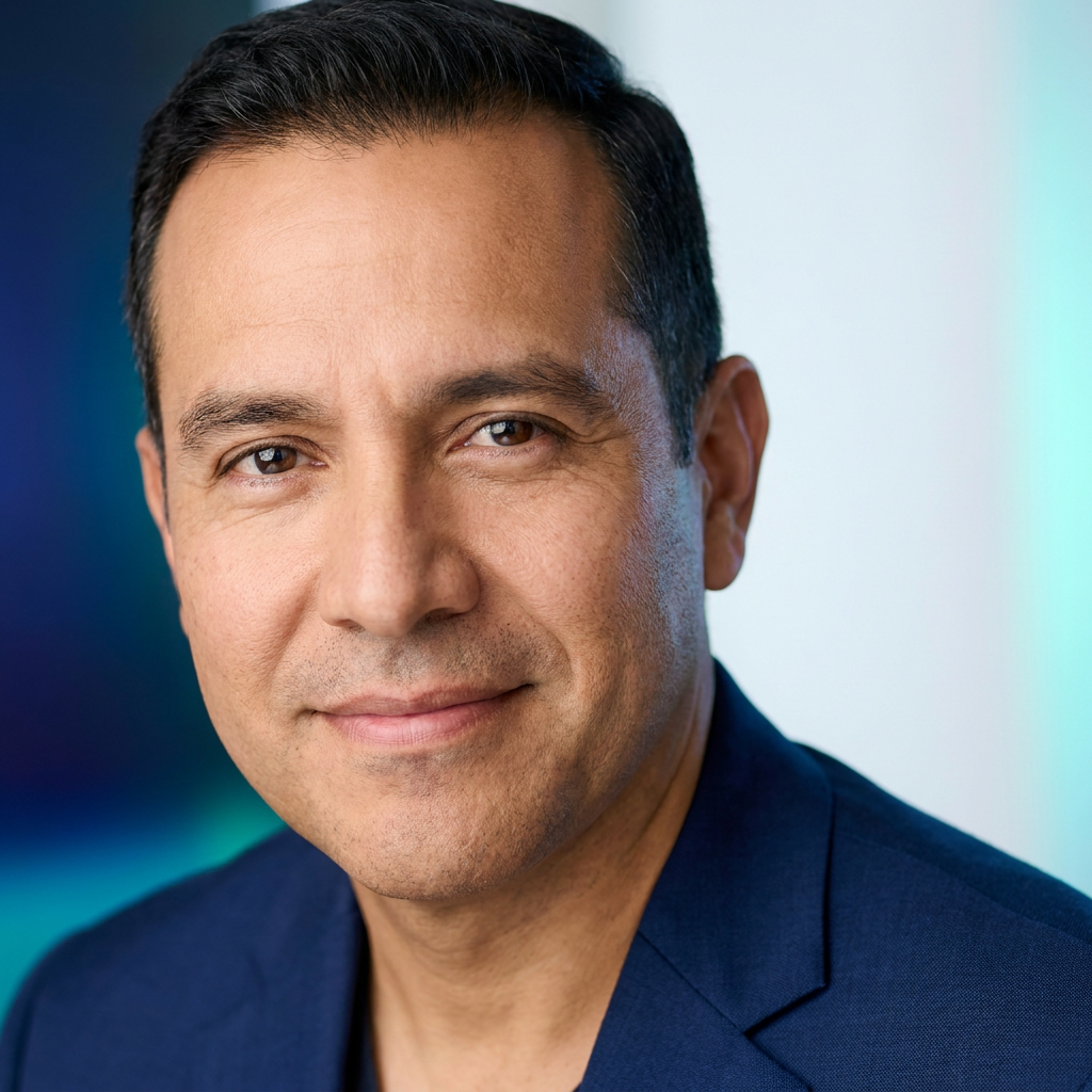 Retrato profesional de Carlos Fernández, CEO de TecnoSoluciones Avanzadas.
